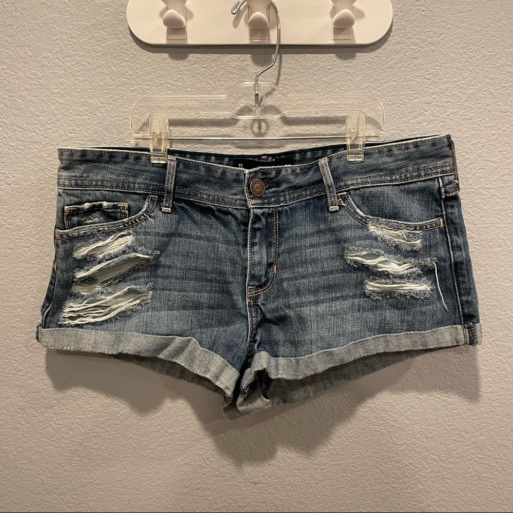 Hollister low-rise jean shorts